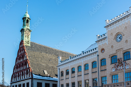 Zwickauer Rathaus mit Gewandhaus photo