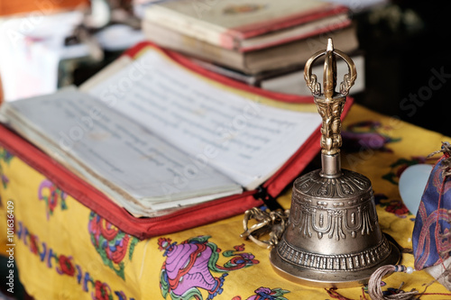 Prayer bell at Changla India photo