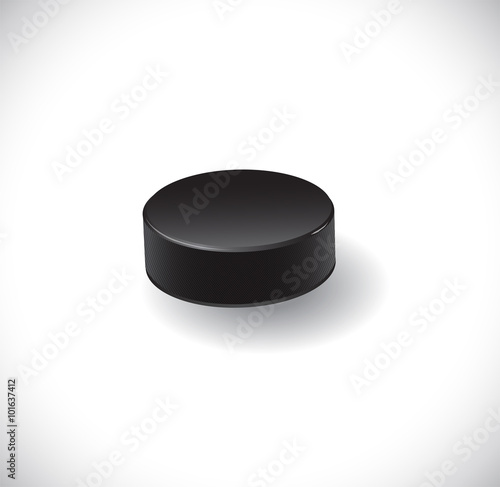 Hockey puck. Illustration 10 version