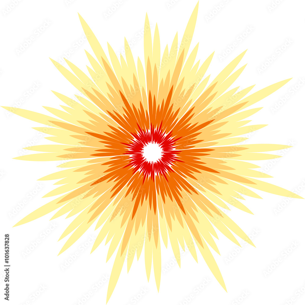 Fototapeta premium Comic book vector ray strip explosion effects. Radial sun starburst.