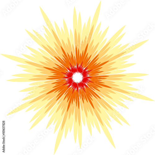 Comic book vector ray strip explosion effects. Radial sun starburst.