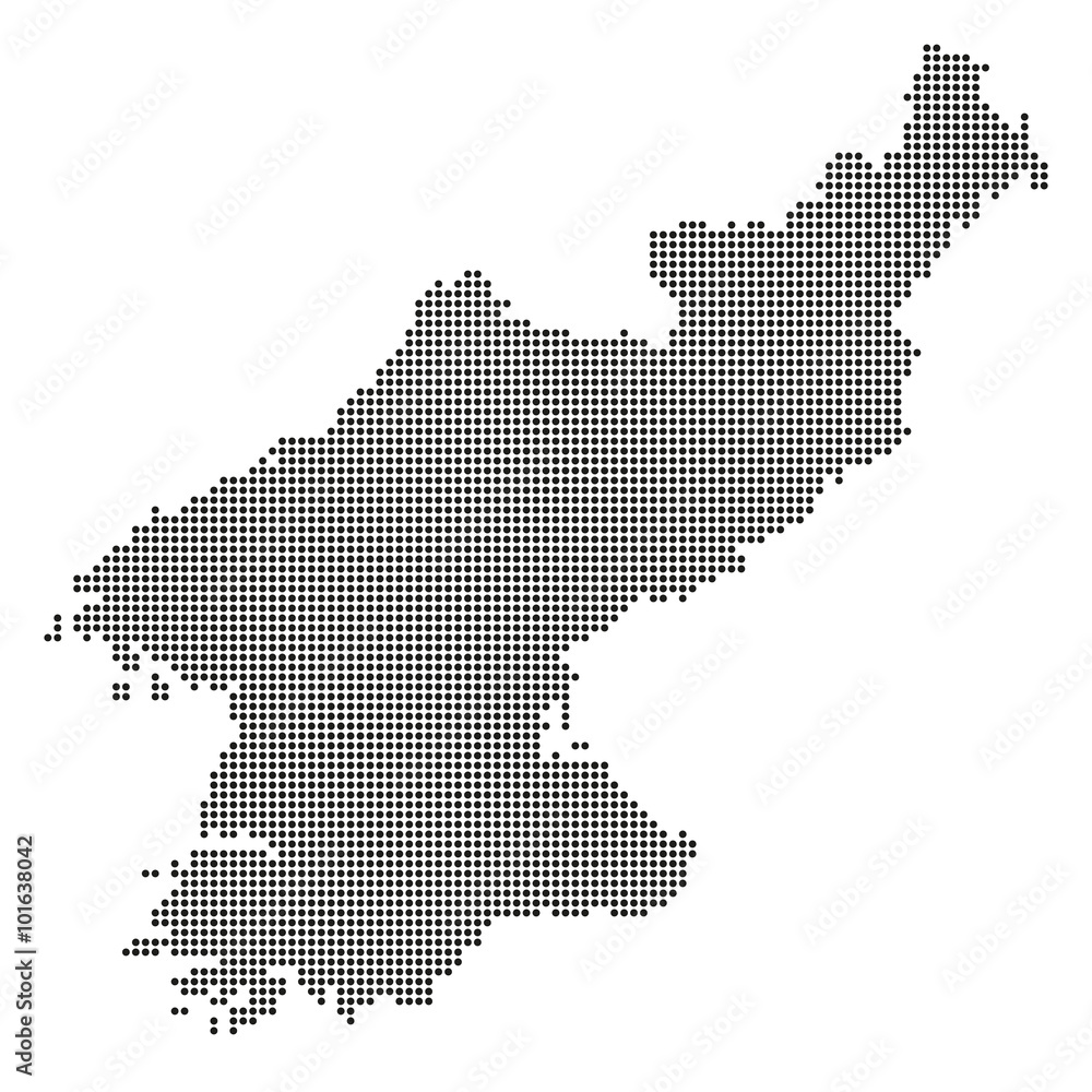 Nordkorea in Punkten - Schwarz