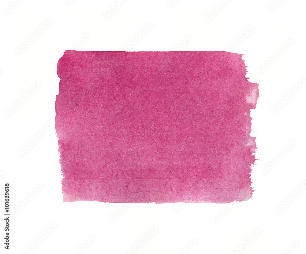 Watercolor pink  background isolated.