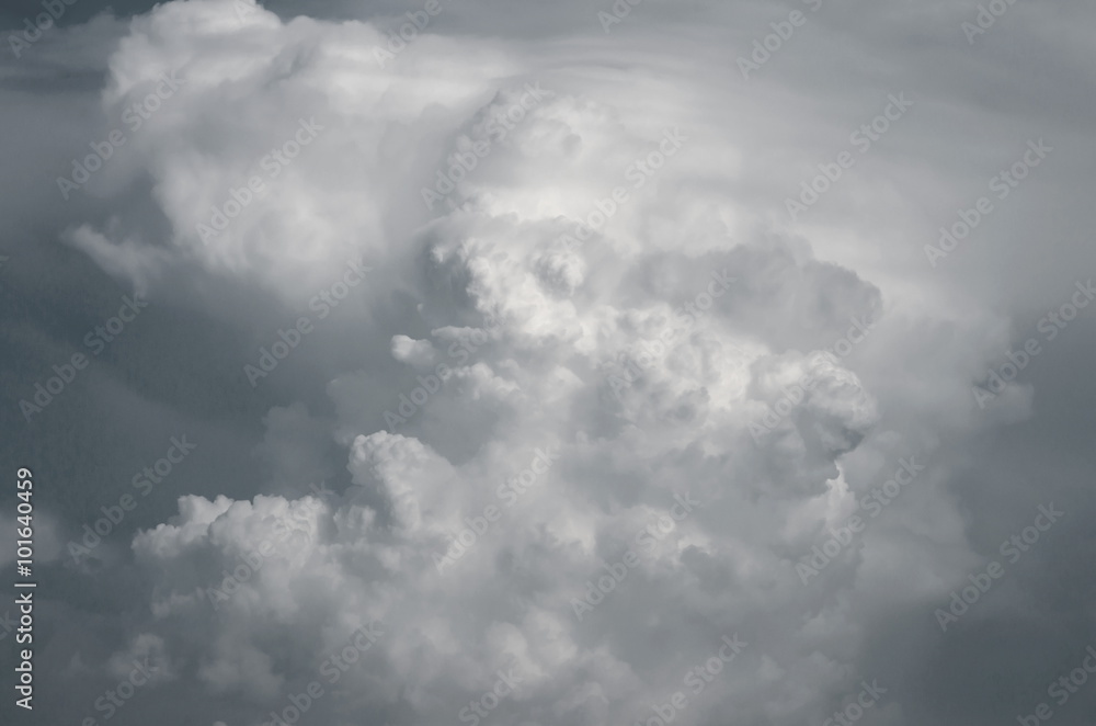 Obraz premium storm cloud, black and white