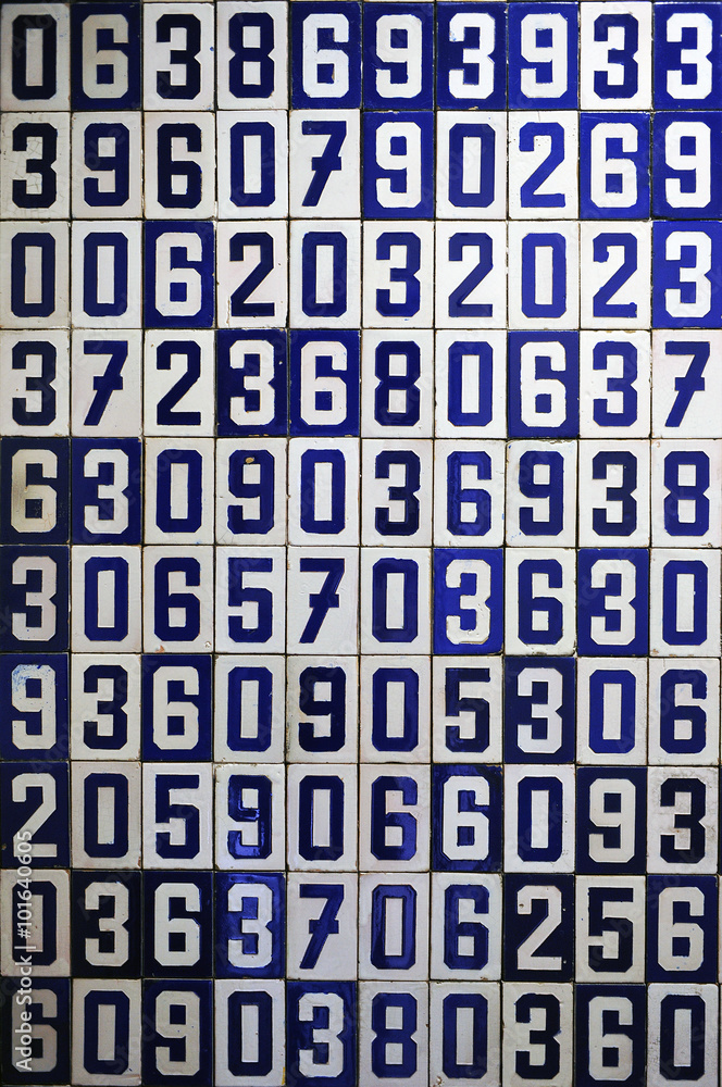 Numbers, codes, combination series Numbers, codes, combination series