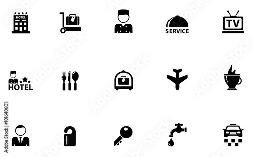 hotel concept icons