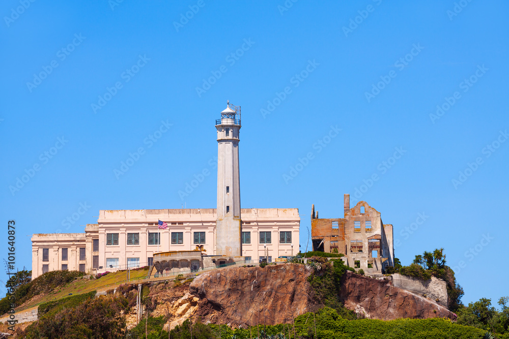 Fotografie Alcatraz administrative building and tower