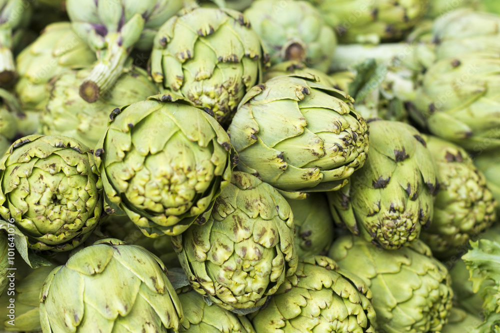 Background of whithered artichokes Background of whithered artichokes
