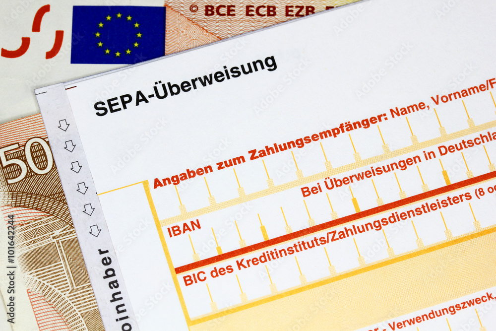 SEPA-Überweisung Stock-Foto | Adobe Stock