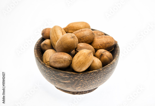 peacan nuts in a cup photo