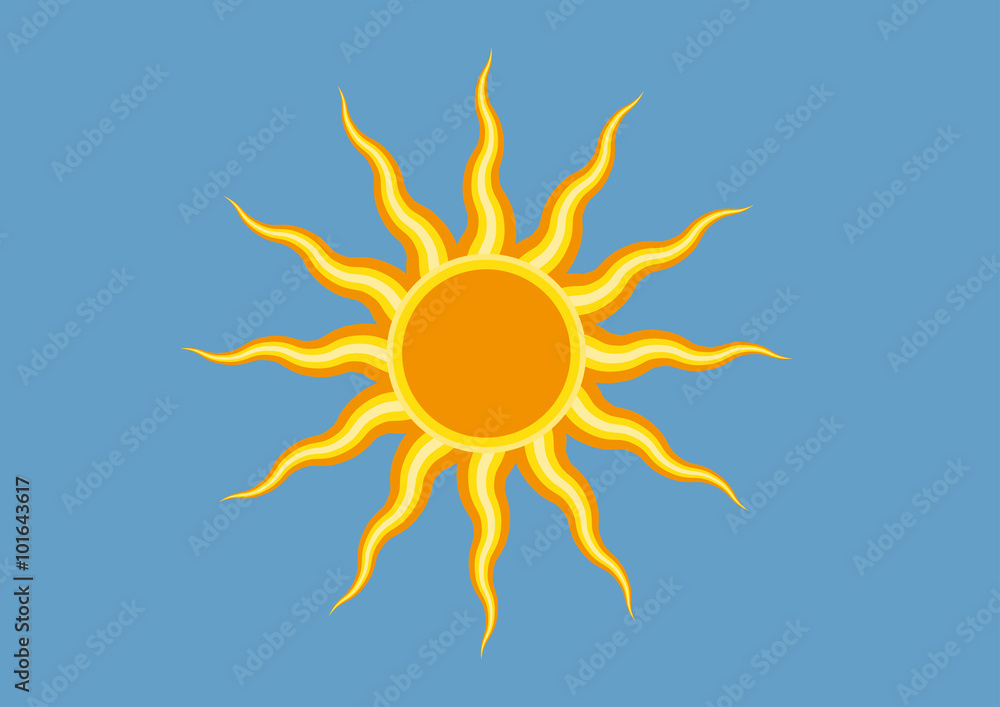 Naklejka premium Sun