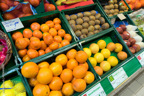 Supermarket / Various fruit in a supermarket