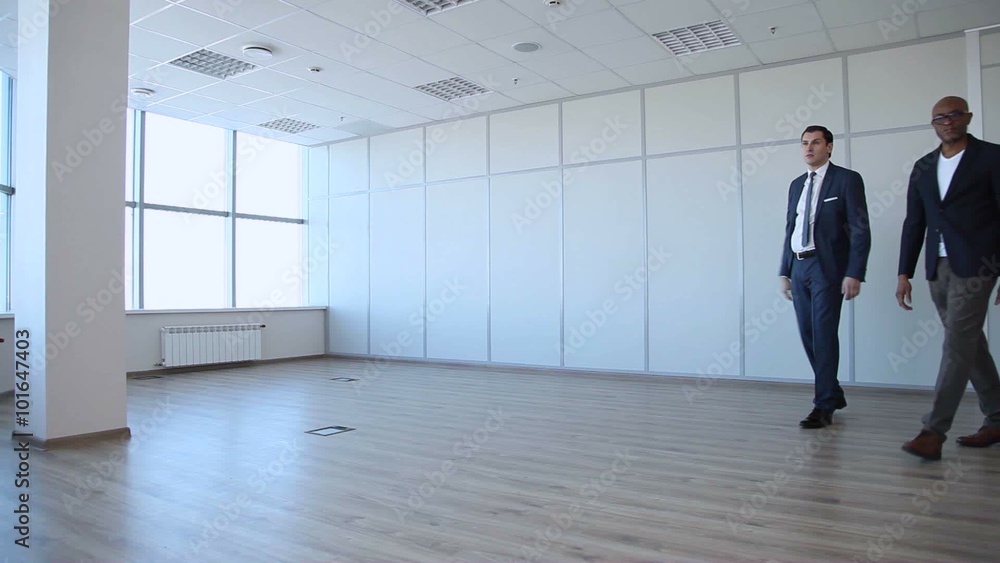 The New Office Will Bring You Success/Businessman presents a new office of the future tenant The New Office Will Bring You Success/Businessman presents a new office of the future tenant