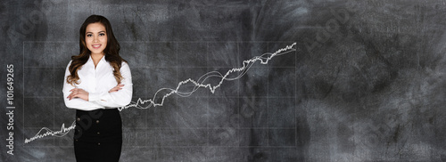 Businesswoman At The Stock ...