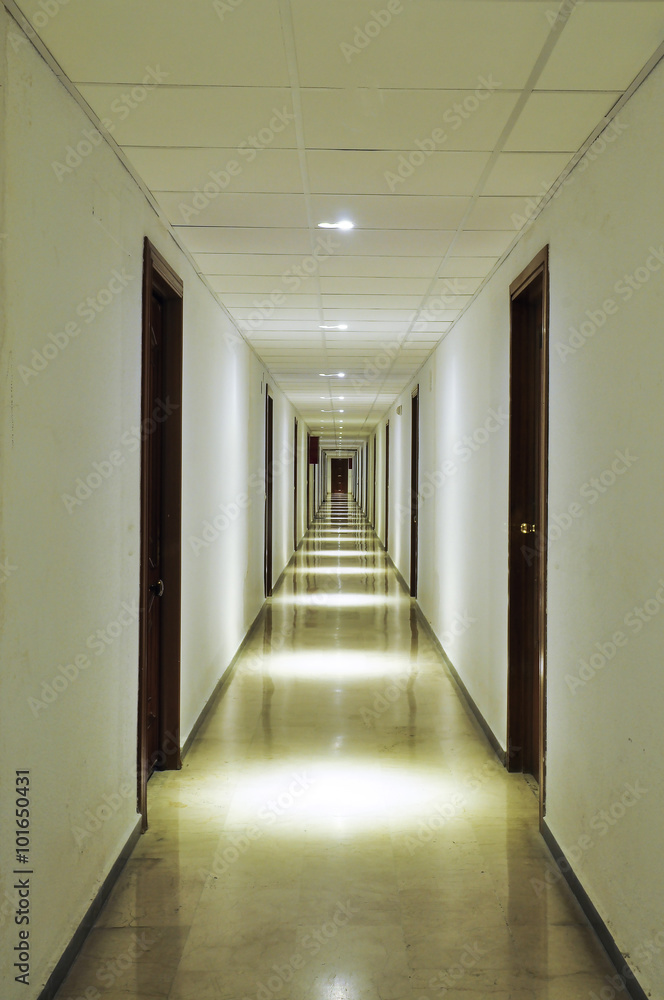 Fototapeta hotelowy korytarz