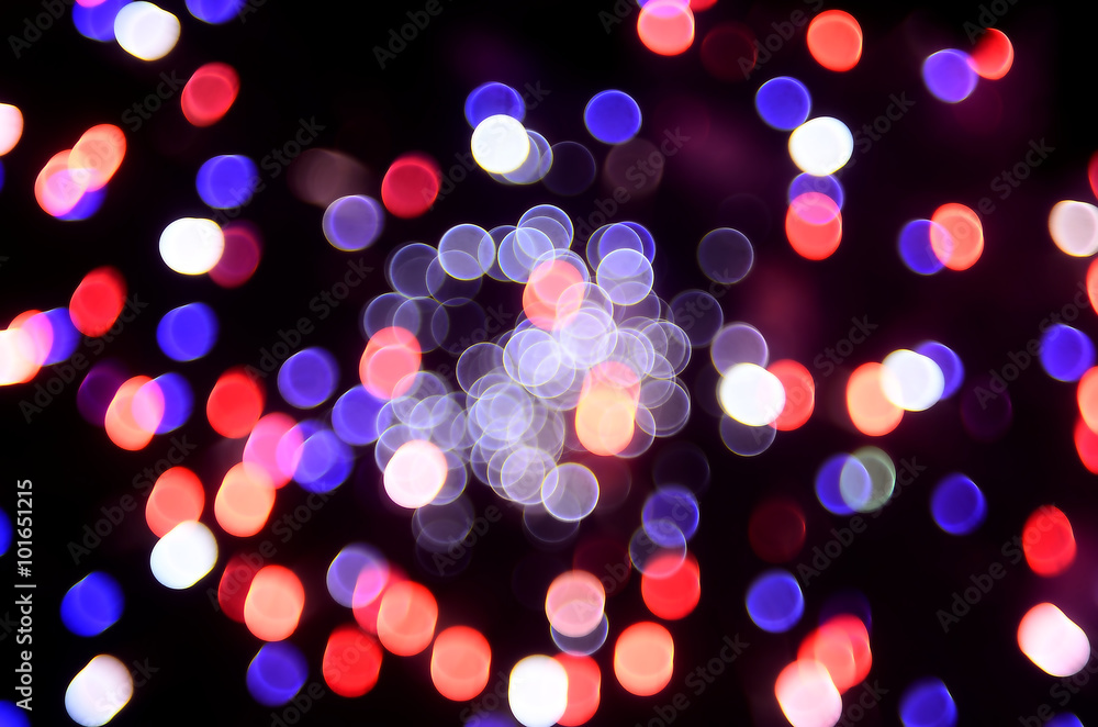 Naklejka premium Fireworks bokeh abstract background.