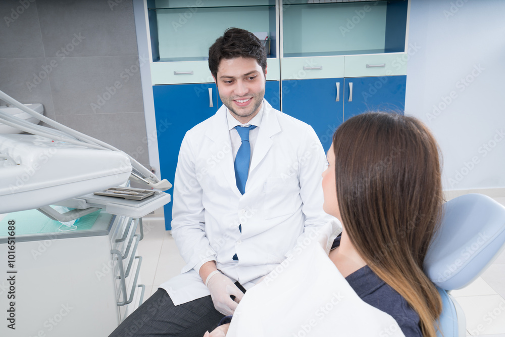 Fototapeta premium dentist and patient