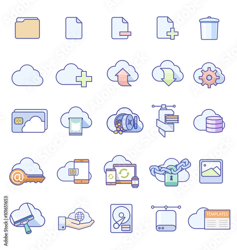 Icons for Cloud Service
