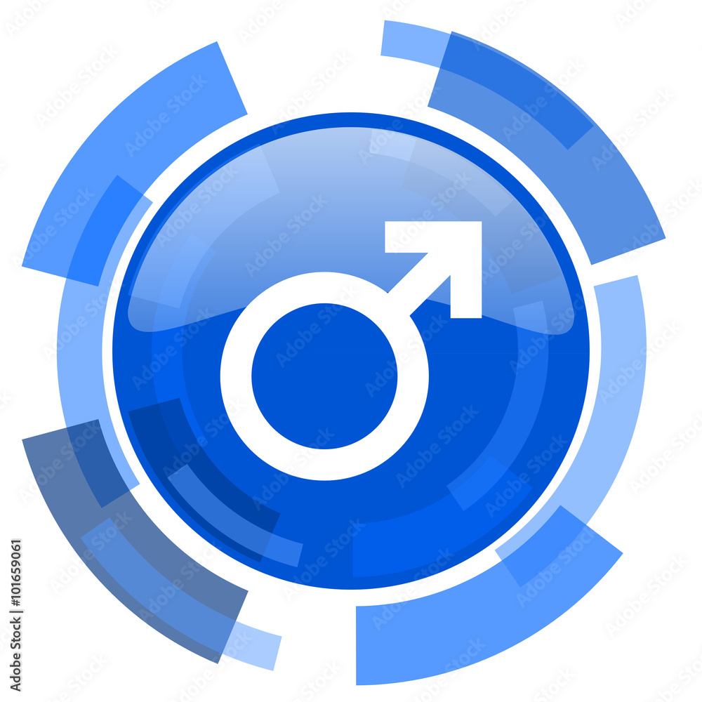 male blue glossy circle modern web icon male blue glossy circle modern web icon