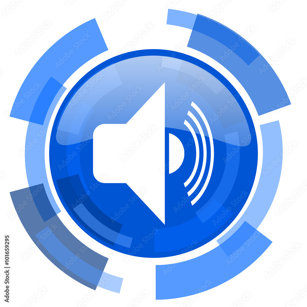 volume blue glossy circle modern web icon volume blue glossy circle modern web icon