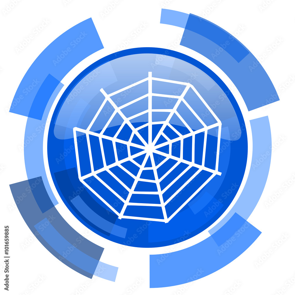 spider modern web blue glossy circle modern web icon spider modern web blue glossy circle modern web icon