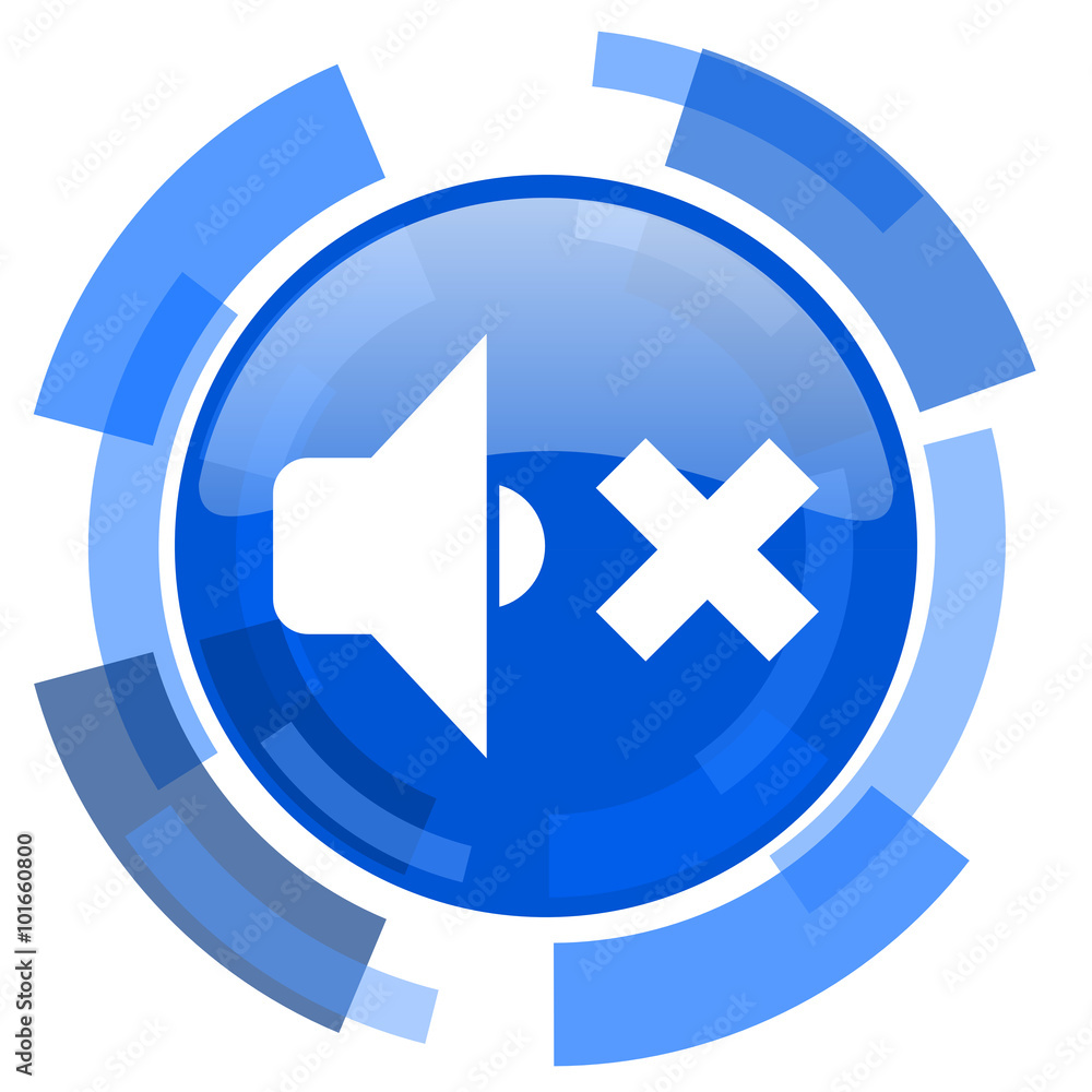 speaker volume blue glossy circle modern web icon speaker volume blue glossy circle modern web icon