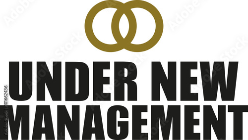 Under new management with wedding rings