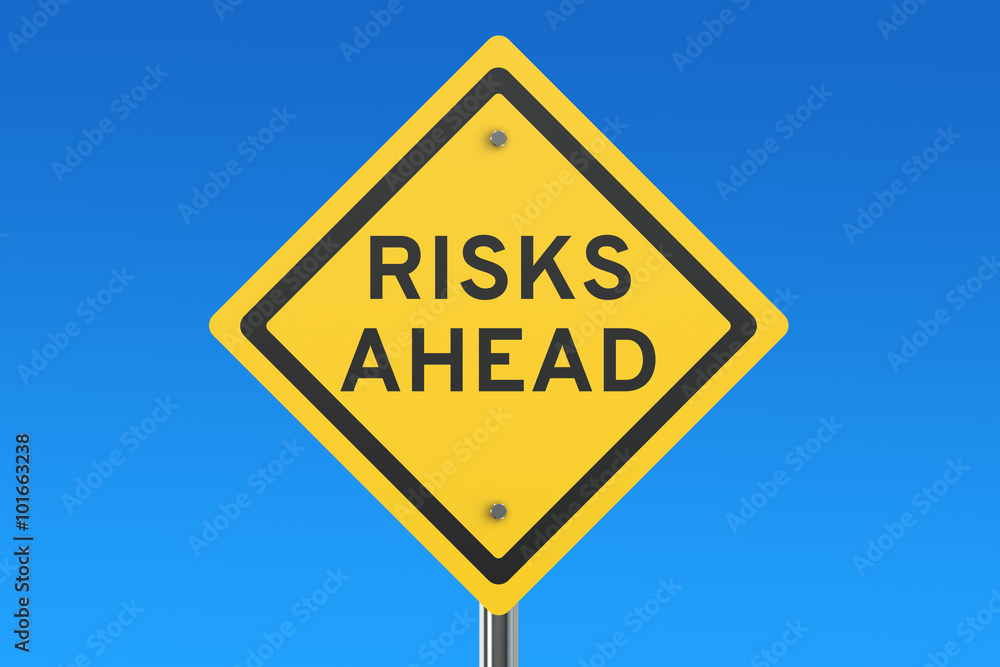 Risks Ahead road sign