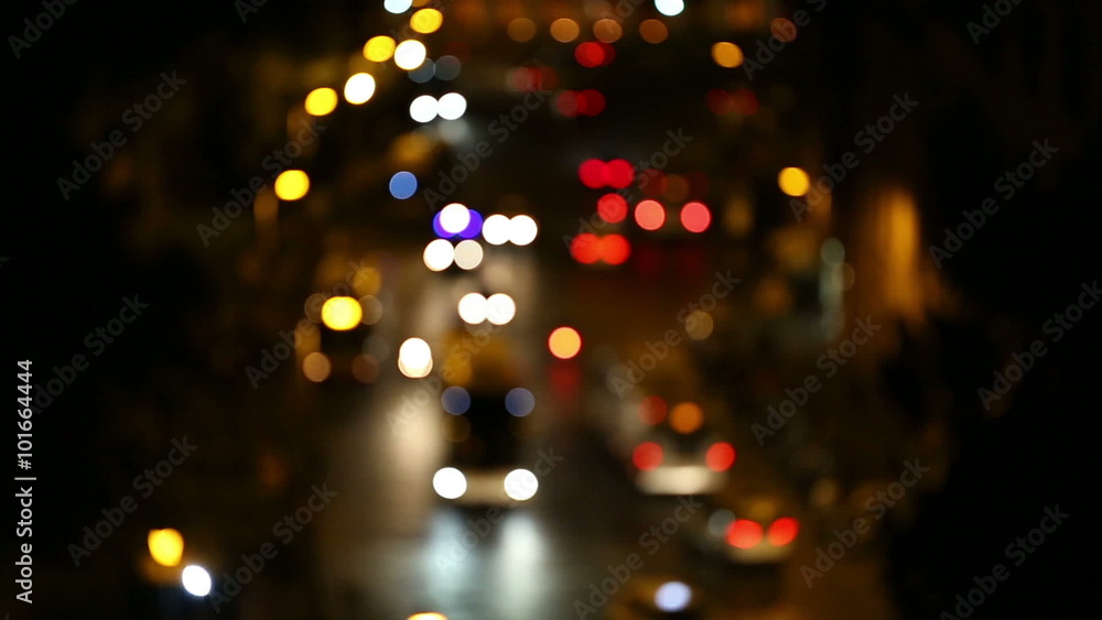 Night traffic and abstract light at Rome Night traffic and abstract light at Rome
