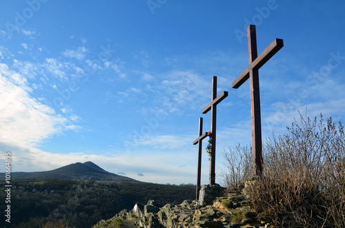 Three crosses photo