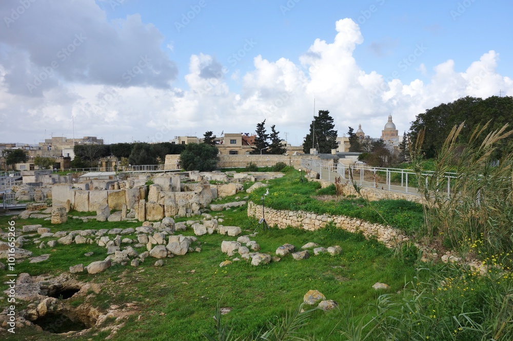The archeological complex of Hal Tarxien in Malta The archeological complex of Hal Tarxien in Malta