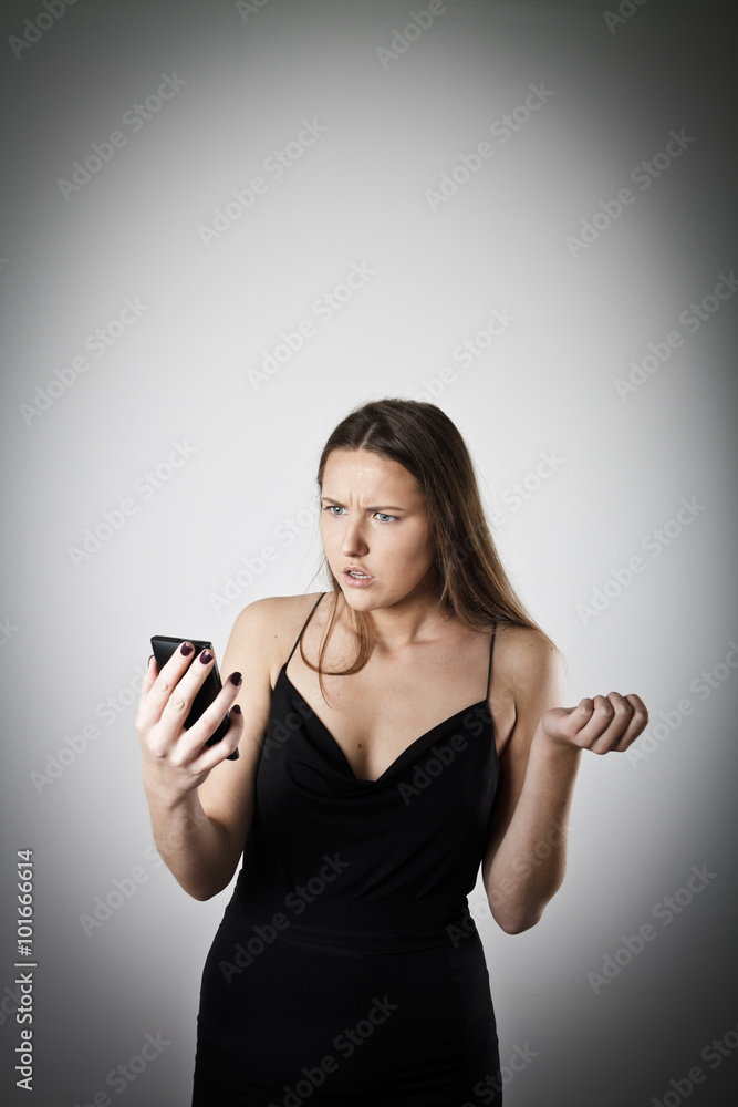 Woman on the phone Woman on the phone