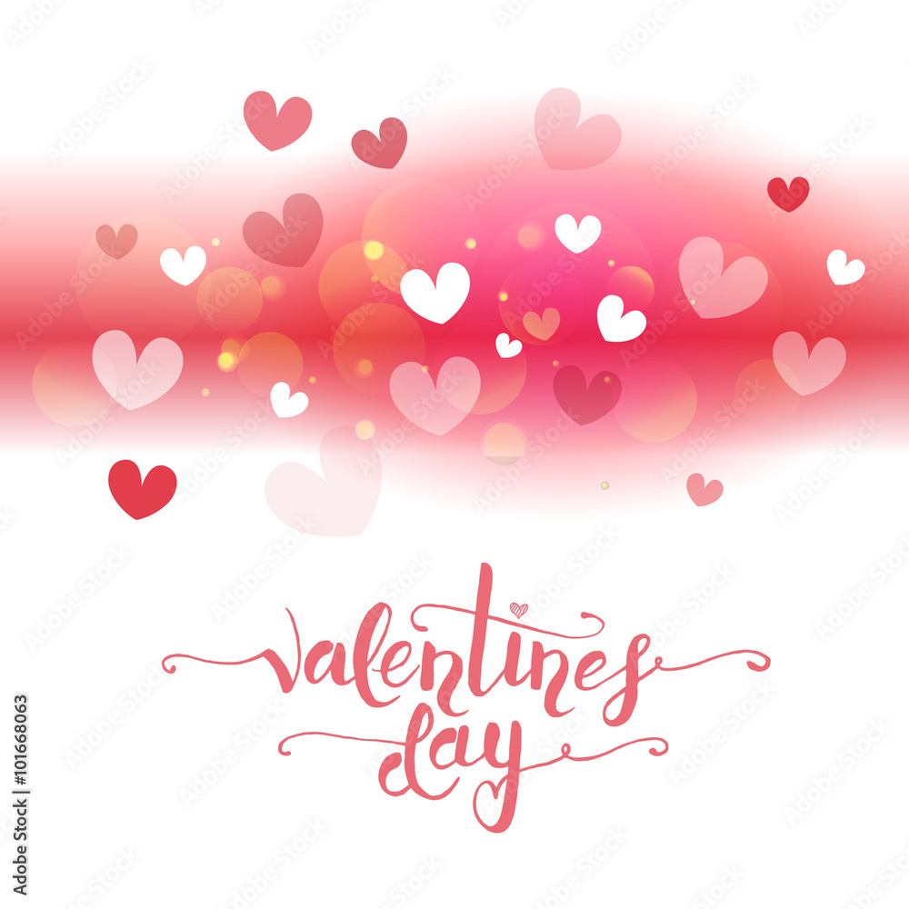 Hand sketched Valentine's Day text as Valentine's Day logotype,