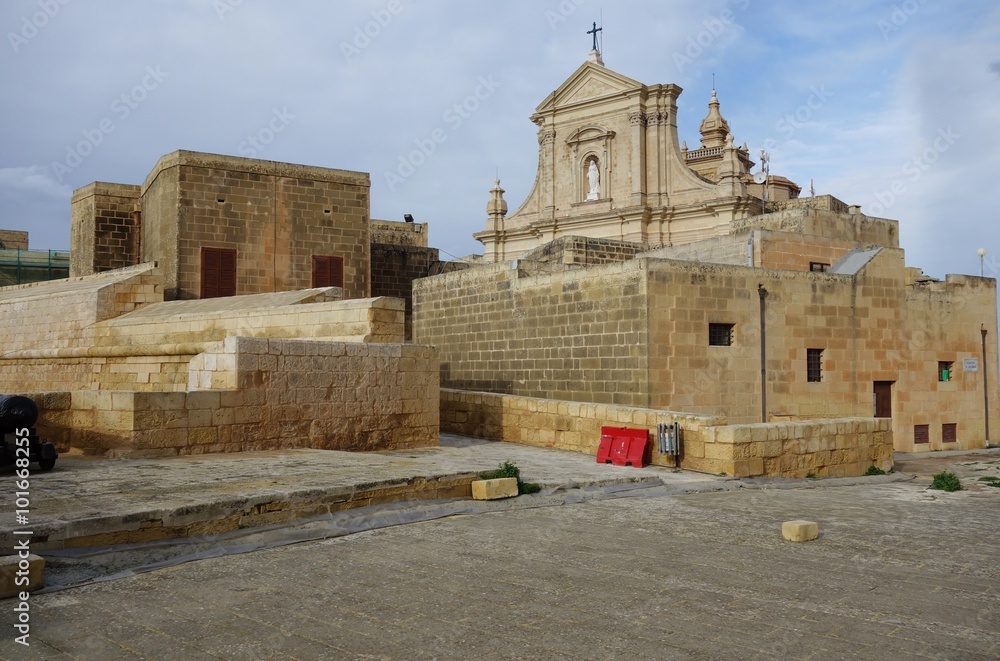 The Citadel in Victoria (Rabato, Citta Victoria and Ir-Rabat Ghawdex), the capital of Gozo in Malta