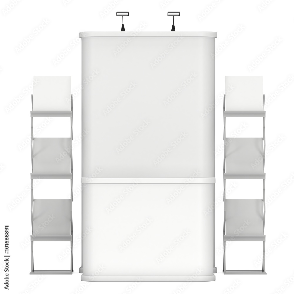 Trade show booth and magazine rack Trade show booth and magazine rack