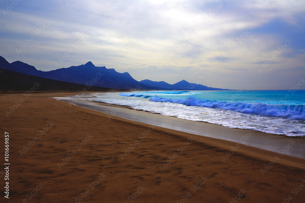 Fototapeta premium Cofete Fuerteventura beach at Canary Islands