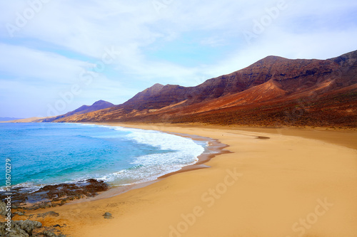 Fototapeta Naklejka Na Ścianę i Meble -  Cofete Fuerteventura beach at Canary Islands