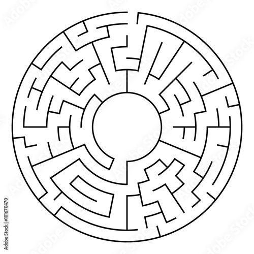 Circle Maze Vector photo