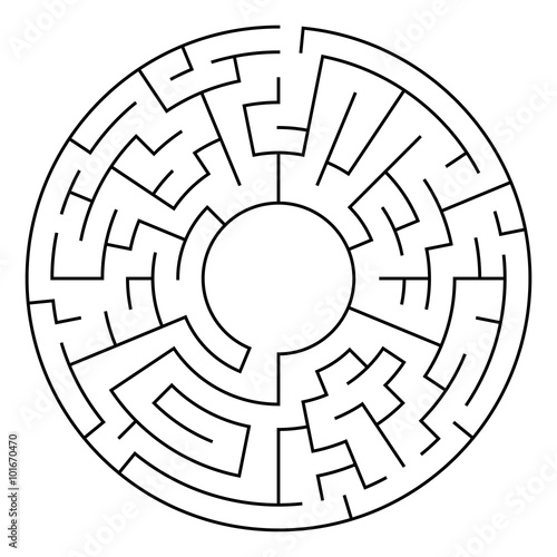 Circle Maze Vector