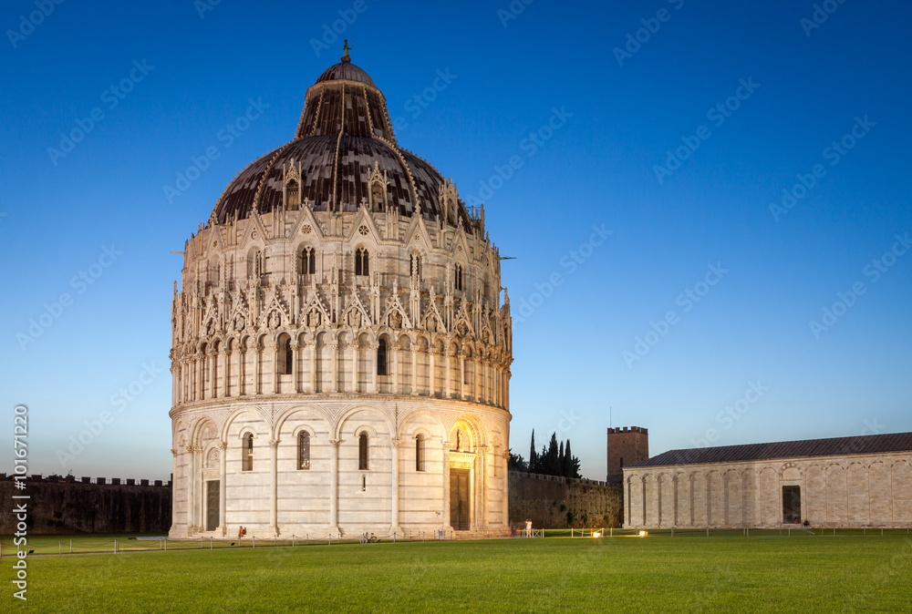 Baptistery of St John in Pisa, Italy