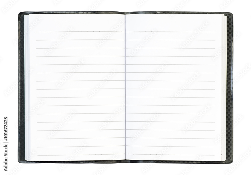 Note book on white background. Note book on white background.