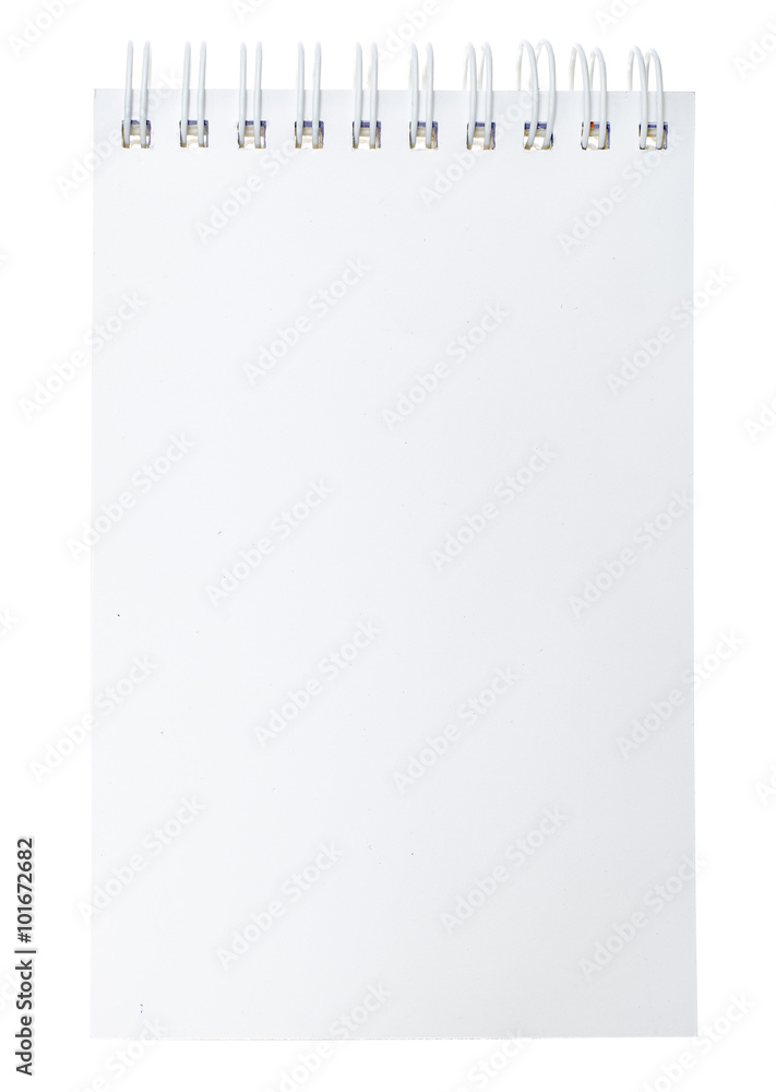 Note book on white background. Note book on white background.