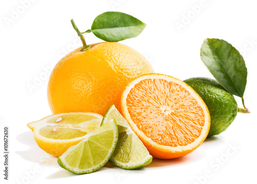 Obraz na plátně Fresh citrus fruits