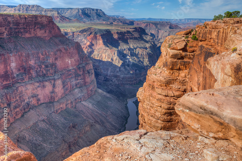 Arizona-Grand Canyon National Park-N Rim-Toroweep. This image shows the spectacular 3000 ft. sheer drop to the mighty Colorado River.
