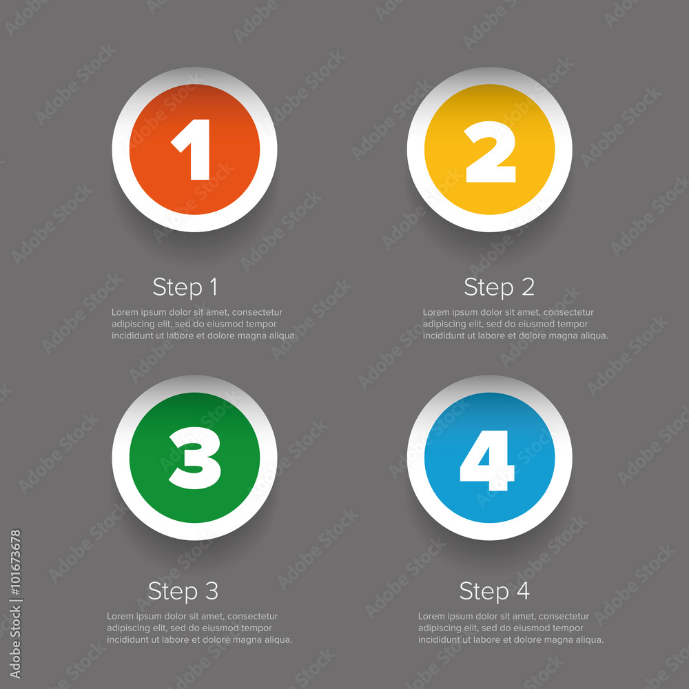 One two three four progress bar stickers One two three four progress bar stickers
