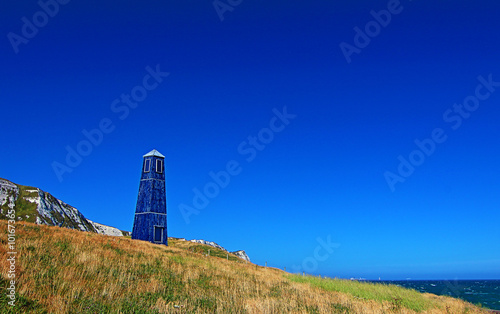 Samphire Hoe Tower at Dover Cliffs