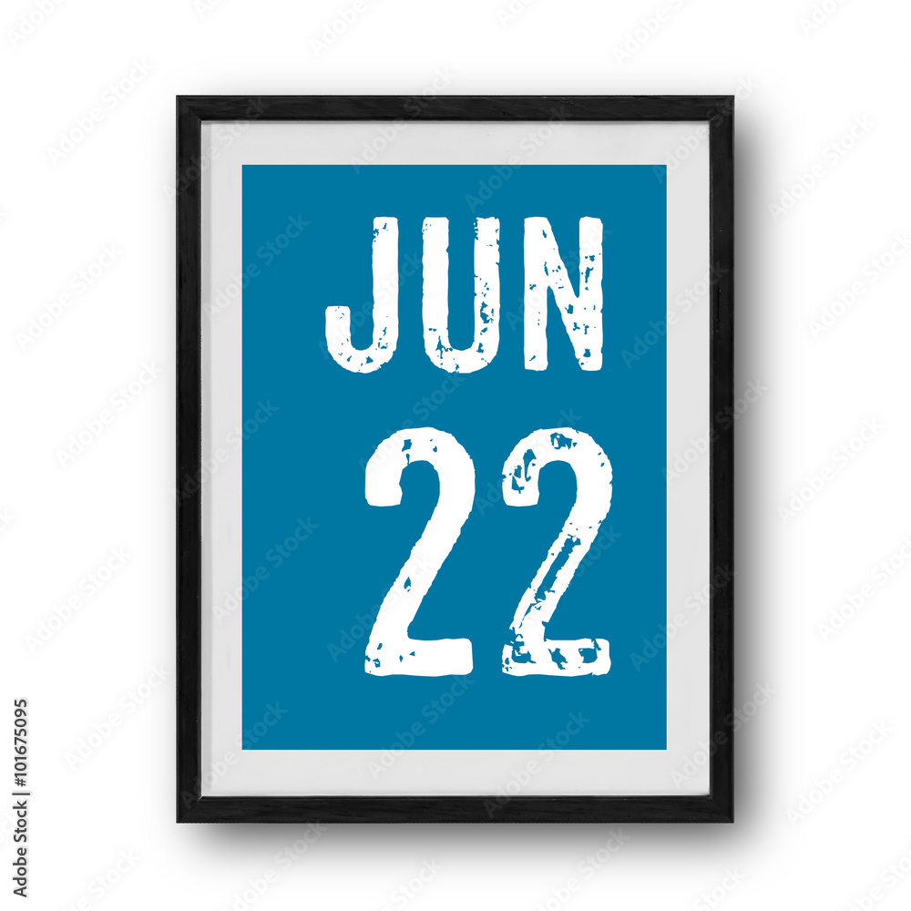 june calendar on the photo frame june calendar on the photo frame