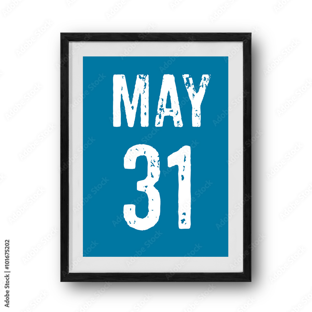 May calendar on the photo frame