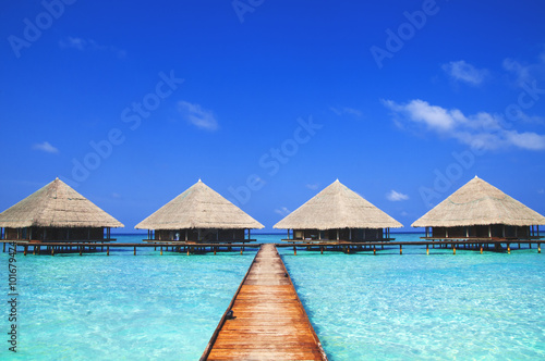 Maldives Dock Clear Water Refreshing Concept