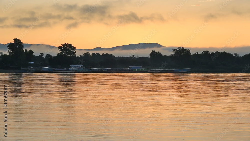 Mekong River, the borderline between Thailand and Laos, Chiang rai. Mekong River, the borderline between Thailand and Laos, Chiang rai.